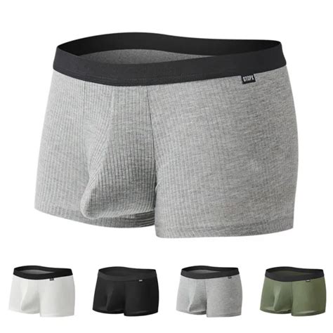 Lingerie Hommes Vert L Phant Boxer Slips Sous V Tements Culotte Sans