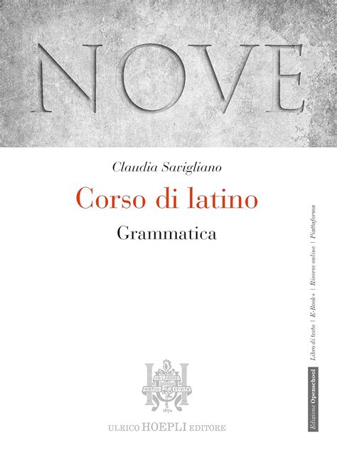 Nove Corso Di Latino Grammatica Per I Licei E Gli Ist Magistrali