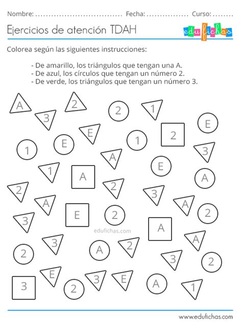 Actividades TDAH Déficit de Atención e Hiperactividad en Niños