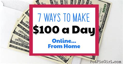 How To Make 100 Dollars A Day Online From Home