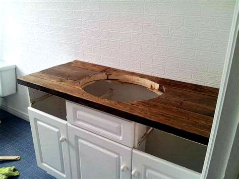 Wood Bathroom Vanity Top Ideas ~ Vanity Diy Wood Bathroom Rustic ...