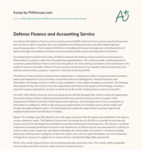 Defense Finance And Accounting Service