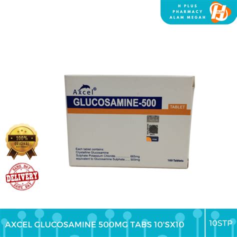 Axcel Glucosamine 500mg Tabs 10sx10 Shopee Malaysia