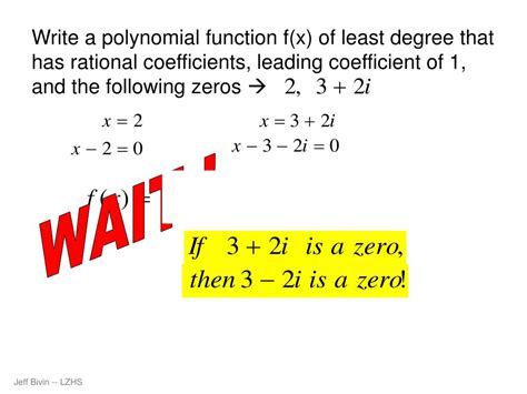 Ppt Finding Zeros Of Polynomials Powerpoint Presentation Free