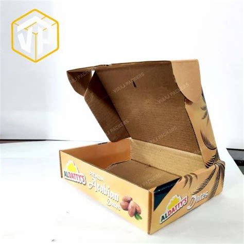 Premium Dates Packaging Box Dry Fruits Packaging Box Printed Corrugated