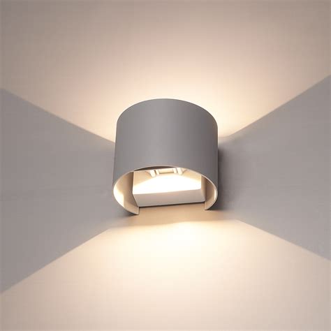 Dimmable LED wall lamp Denver grey 3000K