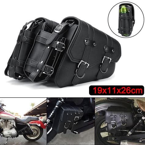 Buy 1 PCS Left Right Universal PU Leather Motorcycle Saddlebag Side