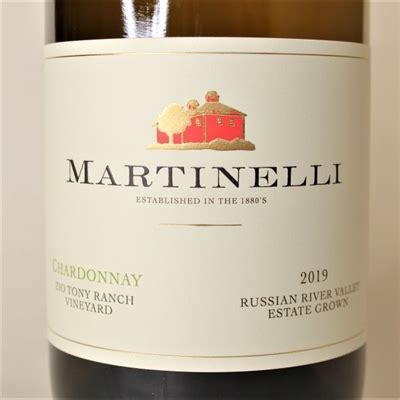 Martinelli Chardonnay Zio Tony Ranch FINE WINE ONLINE At Falling