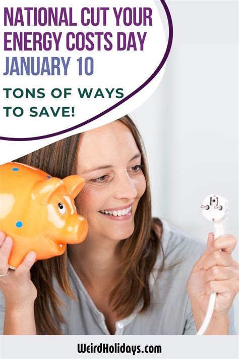 National Cut Your Energy Costs Day January Weird Holidays