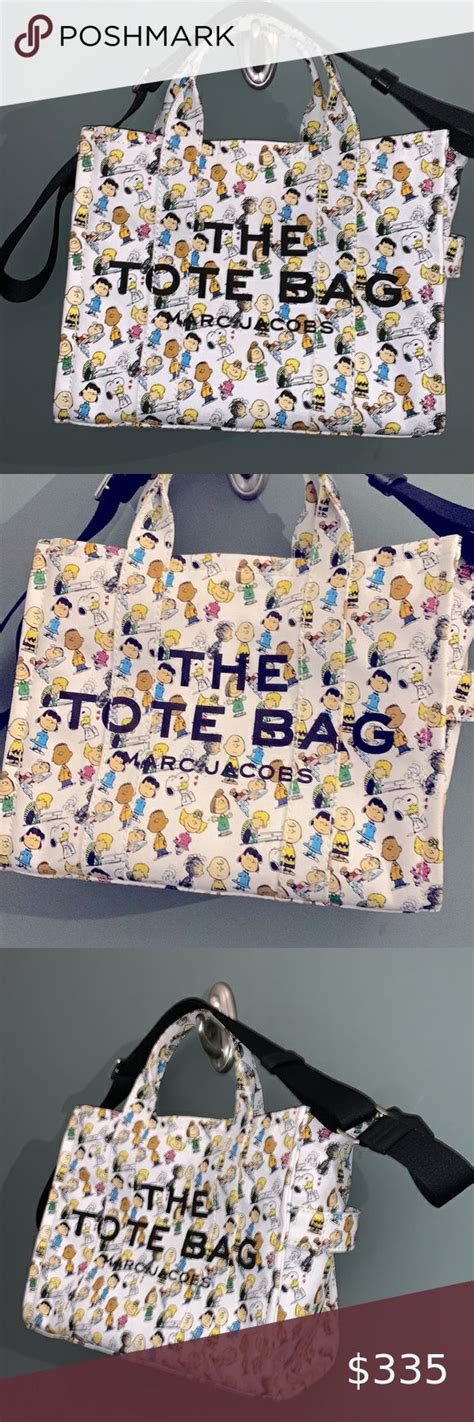 Marc Jacobs X Peanuts The Tote Bag Snoopy Crossbody Canvas Tote