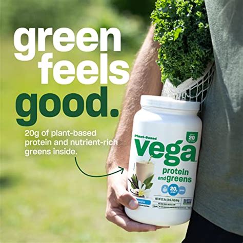 Vega Protein And Greens Vegan Protein Powder Vanilla 25 Servings