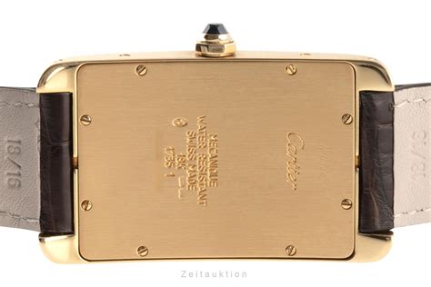 Cartier Tank Américaine 18k Gold Handaufzug Kal 9P2 Ref 1735 1 2303533