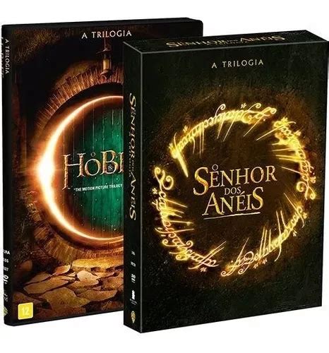 Box Trilogia O Hobbit Dvds Original Box Senhor Dos Aneis