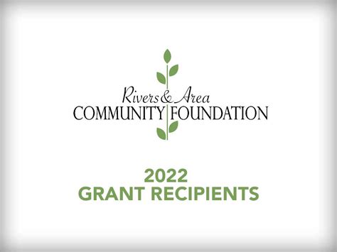 2022 Grant Recipients | Rivers and Area Community Foundation