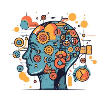 Cognition Clipart An Illustration Of A Human Head With Gears Inside Of