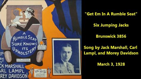 Get Em In A Rumble Seat Six Jumping Jacks Led By Harry Reser 1928