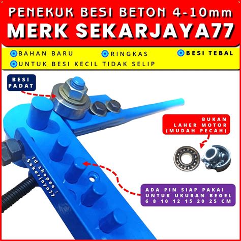 Jual Alat Penekuk Besi Untuk Tekuk Besi Beton Ukuran Mm Mm Mm Mm