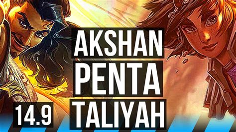 Akshan Vs Taliyah Mid Penta Legendary Games Rank Akshan