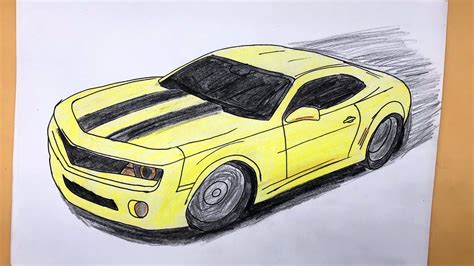 🚗🚗🚗 How to draw chevrolet camaro - Chevrolet camaro drawing 🚗🚗🚗 ...