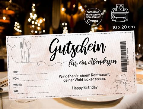 Gutschein Essen Gehen Vorlage Zum Ausdrucken Zuhause Gutschein