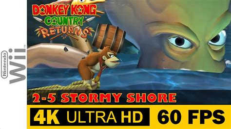 2 5 STORMY SHORE Donkey Kong Country Returns Walkthrough No