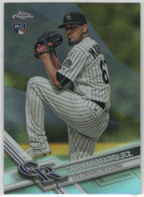 2017 Topps Chrome German Marquez Refractor Rookie Ebay