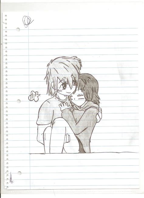 Anime Couple Drawings Easy Cute