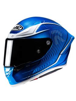 Kask Integralny Hjc Rpha Lovis Niebiesko Bia Y Sklep Moto Tour Pl