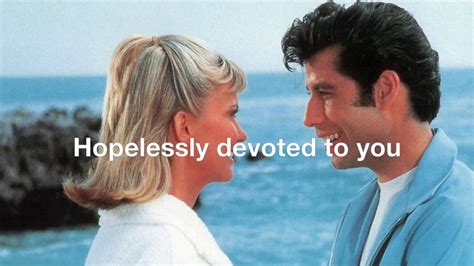 Hopelessly Devoted To You By Olivia Newton John With Lyrics Youtube