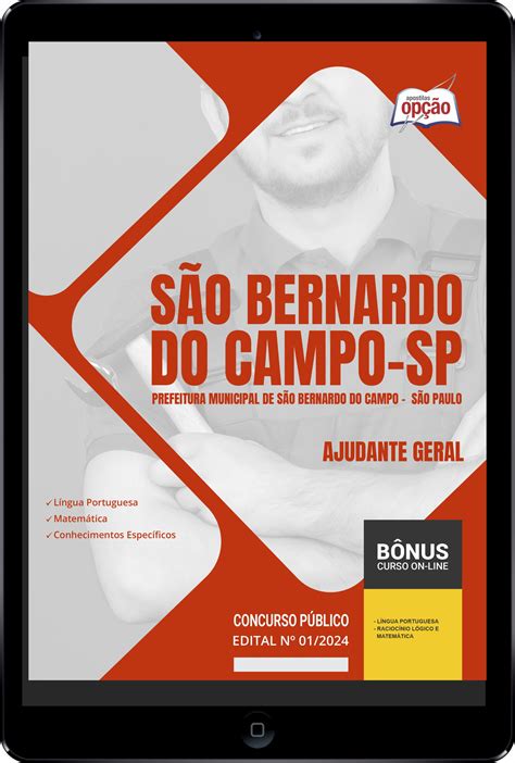 Apostila Prefeitura de São Bernardo do Campo SP em PDF Ajudante