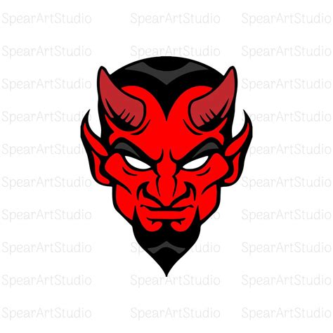 Devil Svg Devil Face SVG Cricut Cut Files Png Pdf Svg Ai Etsy