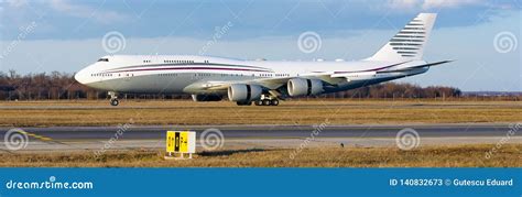 Private Airbus A380 Airliner Double-decker Jumbo Jet Editorial Stock ...