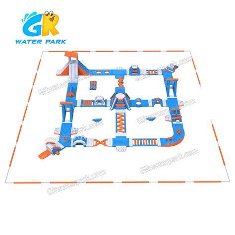 Gw 25 Aqua Adult Inflatable Water Park Play Equipment 1385ft X103