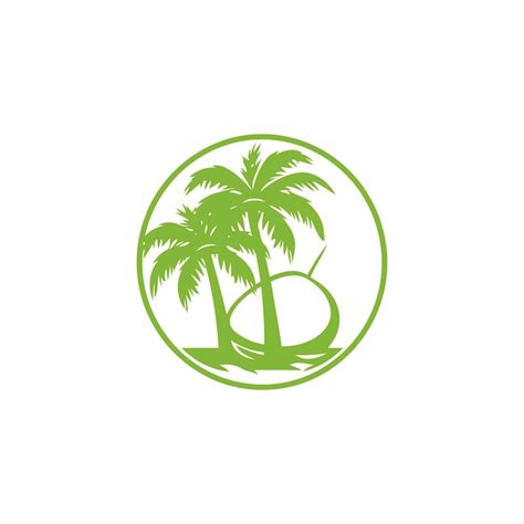 Premium Vector Coconut Logo Design Vector Template