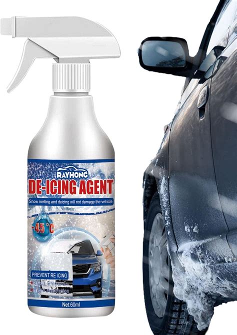 Peosevi De Icer Spray For Car Windscreen Fast Acting Melts Ice And