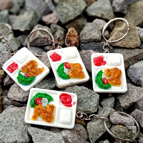 Jual Gantungan Kunci Ganci Unik Miniatur Makanan Shopee Indonesia