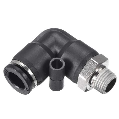 Uxcell Push To Connect Tube Fitting Male Elbow 8mm Tube Od X G1 8