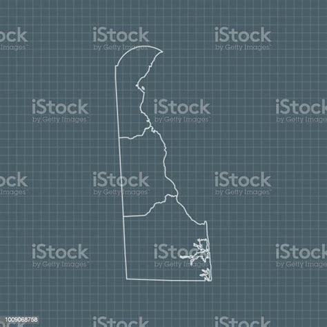 Ilustración De Mapa De Delaware Y Más Vectores Libres De Derechos De América Del Norte América