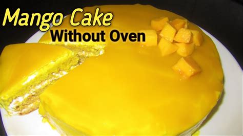 Mango Cake Without Oven Soft And Moist Mango Glaze Cake Malayalam Recipe Youtube