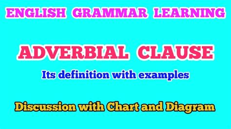 Adverbial Clauses Examples And Types With Exercises