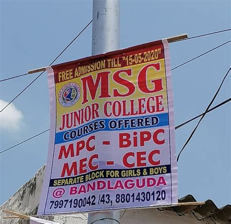 MSG Junior College, Bandlaguda - Bajrai Online Solutions