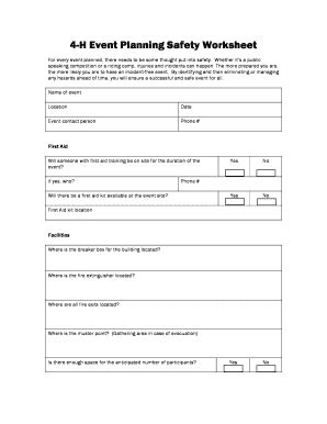 Fillable Online Agric Gov Ab Event Planning Worksheet Doc Event