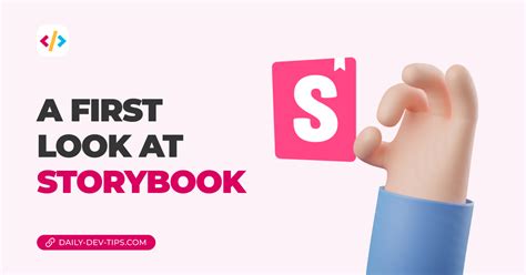 A first look at Storybook 