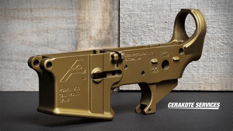 Aero Stripped Lower Gen 2 AR 15 Burnt Bronze Cerakote Services