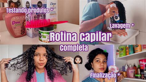 ROTINA CAPILAR COMPLETA da lavagem a finalização cachos YouTube