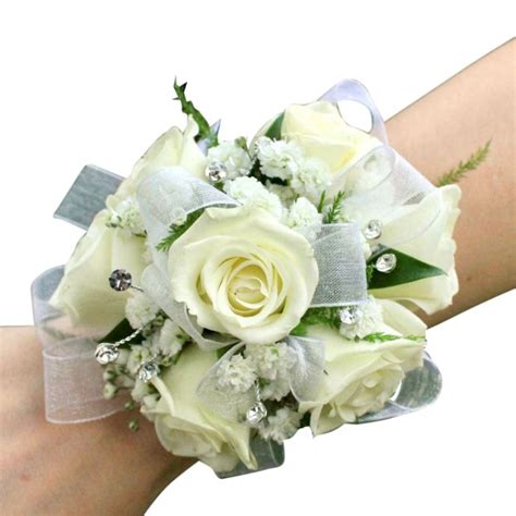 White Rose Corsage Prom