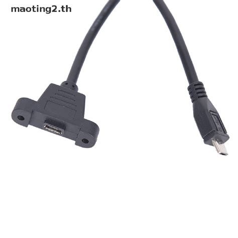 Mtth Micro Usb 20 Male To Female อะแดปเตอร์สายเคเบิ้ลเชื่อมต่อพร้อมแผง