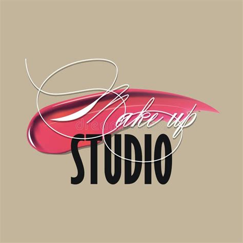 Estudio Del Maquillaje Y Vector Logo Set De Los Cursos Ejemplo De