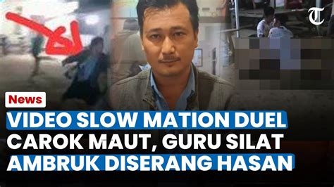 Video Slow Motion Duel Carok Maut Madura Guru Silat Langsung Ambruk