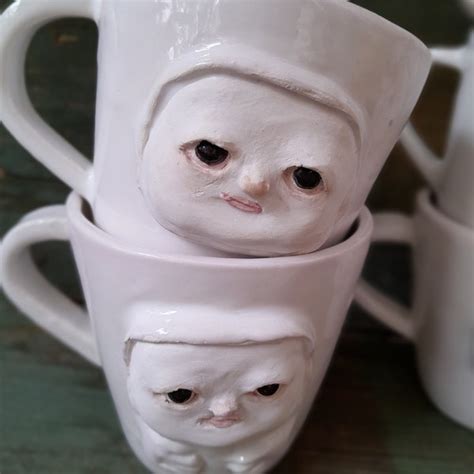 Face Pottery Ceramic Mug Etsy